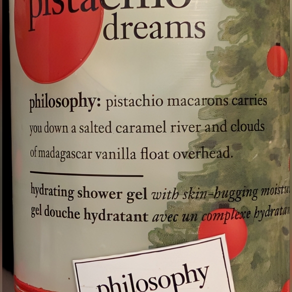 White Cherry Pistachio Dreams Hydrating Shower Gel Philosophy Bundle Of 2 8 oz - Picture 5 of 8